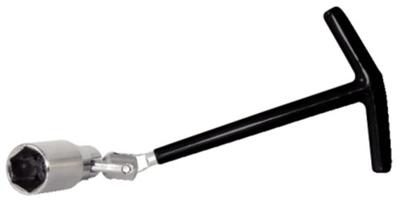 KS Tools 517.1175 T-handgreep bougiesleutel met scharnier, 21 mm