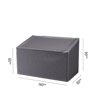 AeroCover | Loungebankhoes Hoge Rug 140 x 90 x 65/90(h) cm - thumbnail