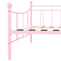 VidaXL Slaapbank metaal roze 90x200 cm - thumbnail