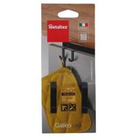 Metaltex Dubble Kasthaak Zwart/Metaal - thumbnail