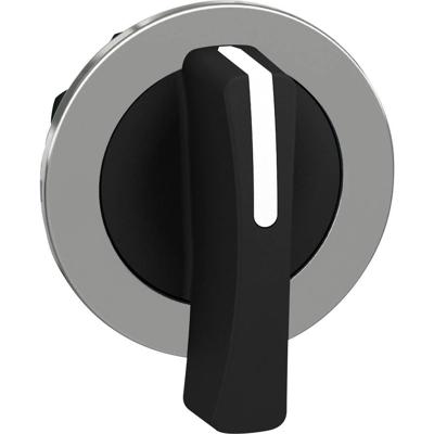 Schneider Electric ZB4FJ8 ZB4FJ8 Plat, Terugstelbaar (Ø) 30.5 mm Chroom, Zwart 1 stuk(s)