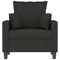 Fauteuil 60 cm stof zwart - thumbnail