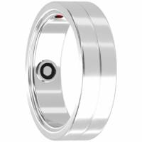 Maxcom mRing | Smart Ring | Zilver Maat 6 Slaap, Hartslag en Fitness Tracking Draagbare Smartring | Compatibel met iOS/Android | 6 dagen batterijduur - thumbnail