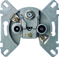 Merten SAT-antennedoos, 3-voudig MTN466097 - thumbnail