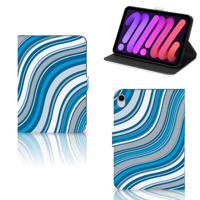iPad Mini 6 (2021) Tablet Hoes Waves Blue - thumbnail