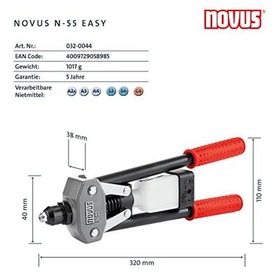 Novus Blindklinktang N-55 Easy - 032-0044 032-0044