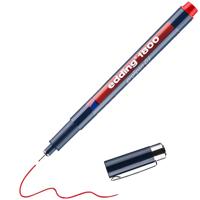 Edding 1800 profipen 0,1 4-180001002 Fineliner Rood 0.25 mm 1 stuk(s) - thumbnail
