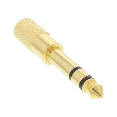 InLine 99305P tussenstuk voor kabels 6.3mm 3.5mm Zwart, Goud InLine 99305P tussenstuk voor kabels 6.3mm 3.5mm Zwart, Goud