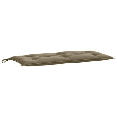 VidaXL Tuinbankkussens 2 st 100x50x7 cm stof gemêleerd taupe