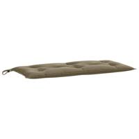 Tuinbankkussens 2 st 100x50x7 cm stof gemleerd taupe - thumbnail