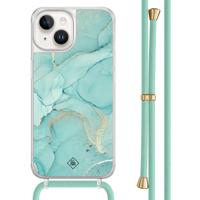 iPhone 14 hoesje met mint koord - Touch of mint - thumbnail