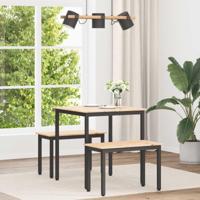 Eettafel Naturel 70 x 70 x 75 cm Massief grenenhout - thumbnail