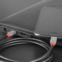 LINDY 36893 USB-kabel USB 2.0 USB-C stekker, USB-micro-B stekker 3.00 m Zwart - thumbnail