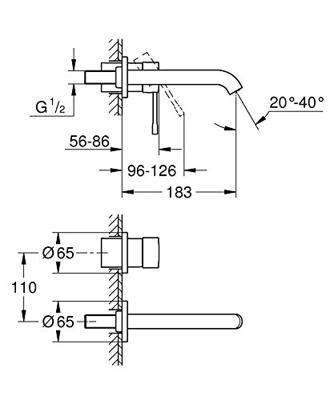 Grohe Wastafelkraan Essence Inbouwkraan M Supersteel - thumbnail