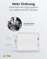 Goobay USB + USB-C snellader 45W wit - 9550194 - thumbnail