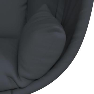 VidaXL Hangstoel met standaard stof en staal antracietkleurig