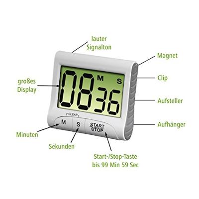 Xavax Keukenwekker Countdown digitaal Kookaccessoires Wit - thumbnail