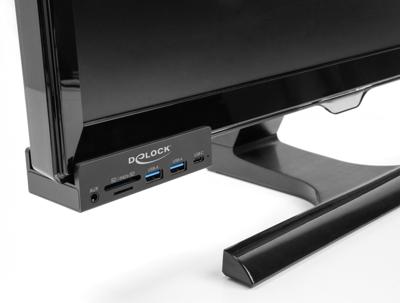 DeLOCK externe 3-poort usb-hub met borgschroef (zwart)