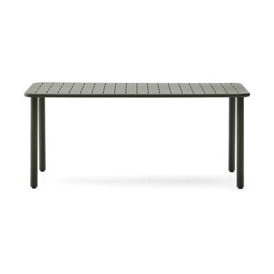 Kave Home Brai tuintafel 180x90 cm gegalvaniseerd Groen Kave Home Brai tuintafel 180x90 cm gegalvaniseerd Groen