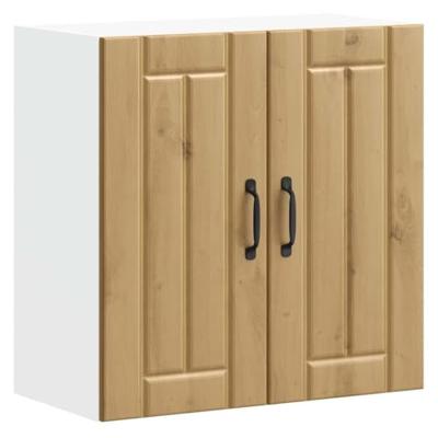 Keukenbovenkast Lucca bewerkt hout artisanaal eikenkleur