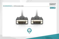 Digitus AK-320108-010-S DVI-kabel DVI Aansluitkabel DVI-D 24+1-polige stekker, DVI-D 24+1-polige stekker 1.00 m Zwart Schroefbaar - thumbnail