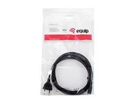 Equip 112161 electriciteitssnoer Zwart 3 m Netstekker type C C7 stekker - thumbnail