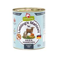 GRANATAPET Liebling's Mahlzeit Veal and coney - natvoer voor honden - 800g - thumbnail