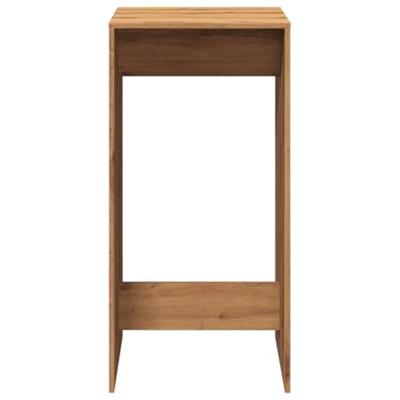 Bartafel 51x50x103,5 cm bewerkt hout artisanaal eikenkleur