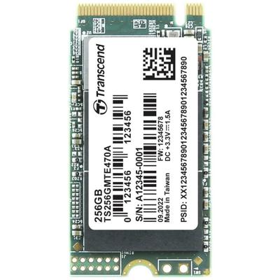 Transcend MTE470A 256 GB NVMe/PCIe M.2 SSD 2242 harde schijf PCIe NVMe 3.0 x4 Industrial TS256GMTE470A