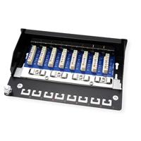 ROLINE Patchpaneel, 8 Poorts, Cat.5e (Class D), afgeschermd, zwart - thumbnail