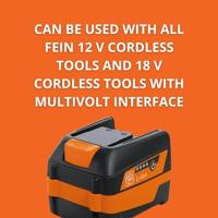 Fein 92604184020 Gereedschapsaccu 12 V 6 Ah Li-ion - thumbnail