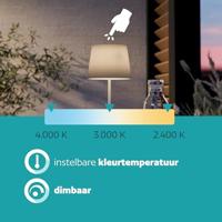 Eglo TafellampLeonero wit met groen - 75933 - thumbnail