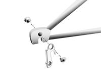 Union derailleurpad gh-124 met schroefset m8x0.75 - thumbnail