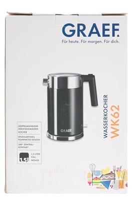 Graef WK 62 Waterkoker Oververhittingsbeveiliging Aantal/Volume: 1.5 l Zwart