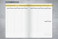 Sigel L2600 Weekkalender Linescape 2026 Hardcover DIN A5 Lichtgrijs, Geel 1 stuk(s) Aantal paginas: 176 - thumbnail