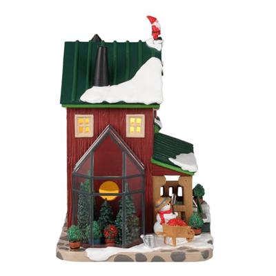 Lemax aspen ridge landscaping & nursery verlicht kersthuisje Vail Village 2022
