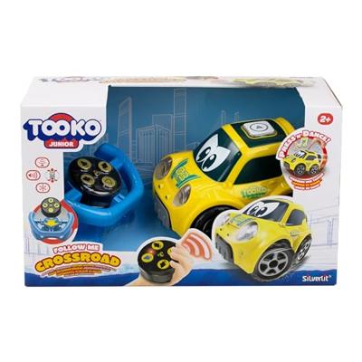 Afstandsbediening auto - TOOKO - VOLG MIJ - Geel - Met stuur - Vanaf 2 jaar