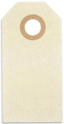 Creativ Company Manilla-labels, afm 3x6 cm, 250 gr, crème, 30 stuk/ 1 doos