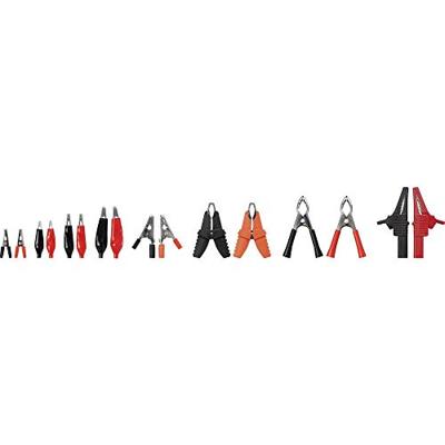 VOLTCRAFT 1417395 Krokodillenklemmenset Zwart, Rood Lengte: 230 mm 42 stuk(s)