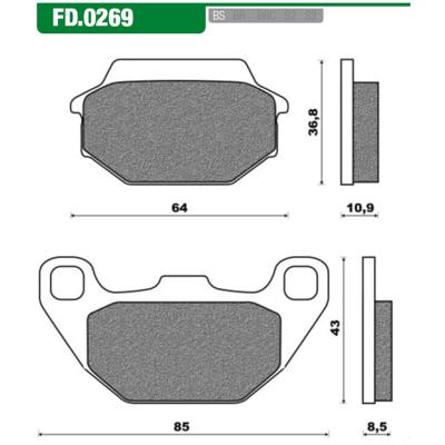 Newfren rembokset fd0269 agility, people scooter active organic