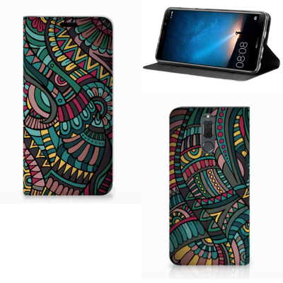 Huawei Mate 10 Lite Hoesje met Magneet Aztec Huawei Mate 10 Lite Hoesje met Magneet Aztec