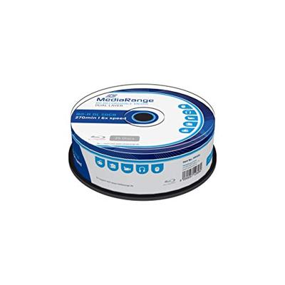 MediaRange BD-R Dual Layer 50 GB 6-voudige schrijfsnelheid, 25 cakebox