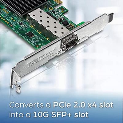 TrendNet TRENDnet TEG-10GECSFP - Netzwerkadapter - PCIe 2.0 x4 Low-Profile Netwerkkaart 10 GBit/s PCI-Express