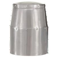 VidaXL Ridderhelm middeleeuws replica larp staal zilverkleurig - thumbnail