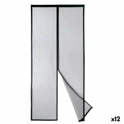Muggennet Kipit Zwart Polyester Magneet 90 x 210 cm Magnetisch (12 Stuks) Muggennet Kipit Zwart Polyester Magneet 90 x 210 cm Magnetisch (12 Stuks)