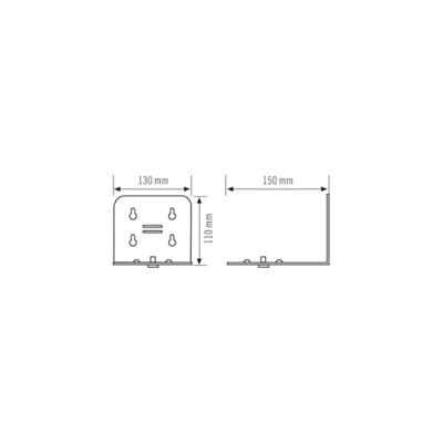 ESYLUX EN10050206 Bevestiging SLP-2WALLMOUNT.PLATE 1 stuk(s)
