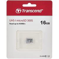 Transcend Premium 300S microSDHC-kaart 16 GB Class 10, UHS-I, UHS-Class 1 - thumbnail