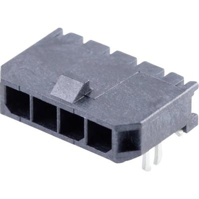 Molex 436500403 Male header, inbouw (standaard) Totaal aantal polen: 4 Rastermaat: 3 mm Inhoud: 1 stuk(s) Tray