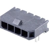 Molex 436500403 Male header, inbouw (standaard) Totaal aantal polen: 4 Rastermaat: 3 mm Inhoud: 1 stuk(s) Tray - thumbnail