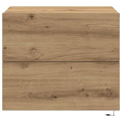Nachtkastje 2 pcs Artisan Eiken 50 x 39 x 41 cm Bewerkt hout